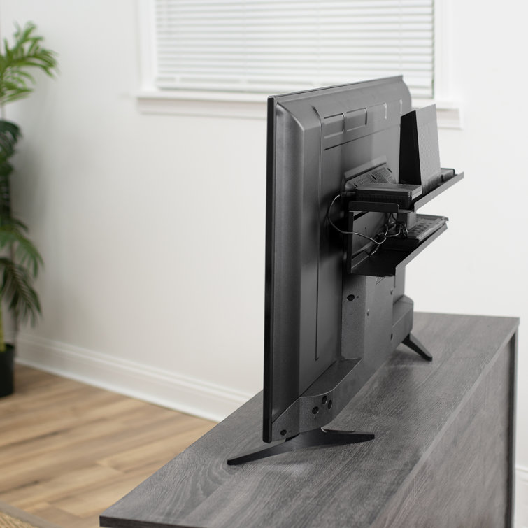 VIVO Behind TV 23" VESA Shelf Mount, Holds Speaker, Streaming Devices